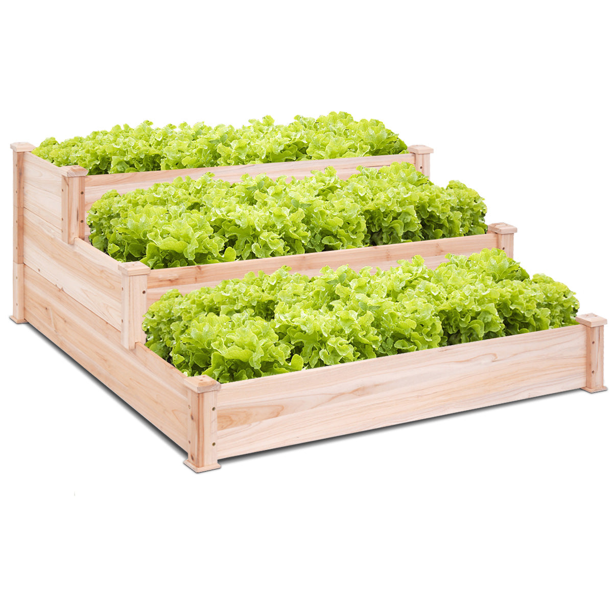 3-Tier Garden Vegetable Bed Outdoor Elevated Planter Kit