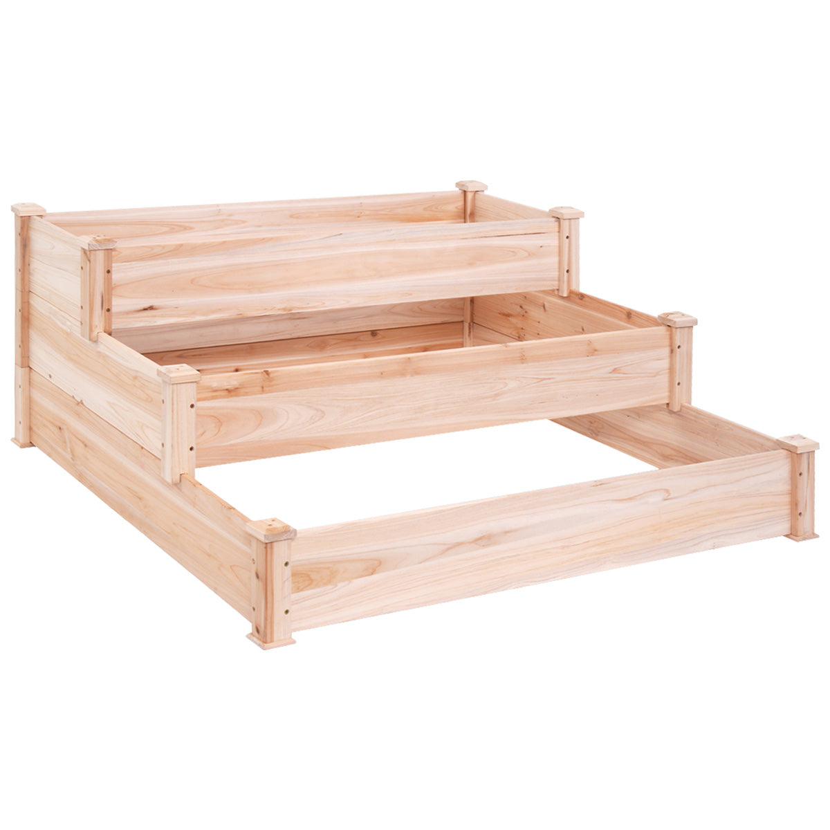 3-Tier Garden Vegetable Bed Outdoor Elevated Planter Kit