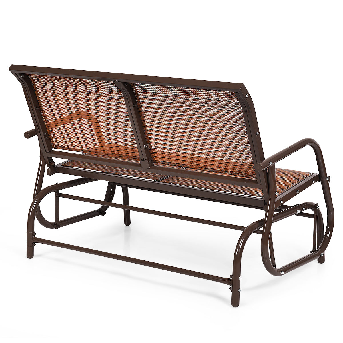 Patiojoy 48" Outdoor Patio Glider Bench Loveseat Chaise Rocking Chair
