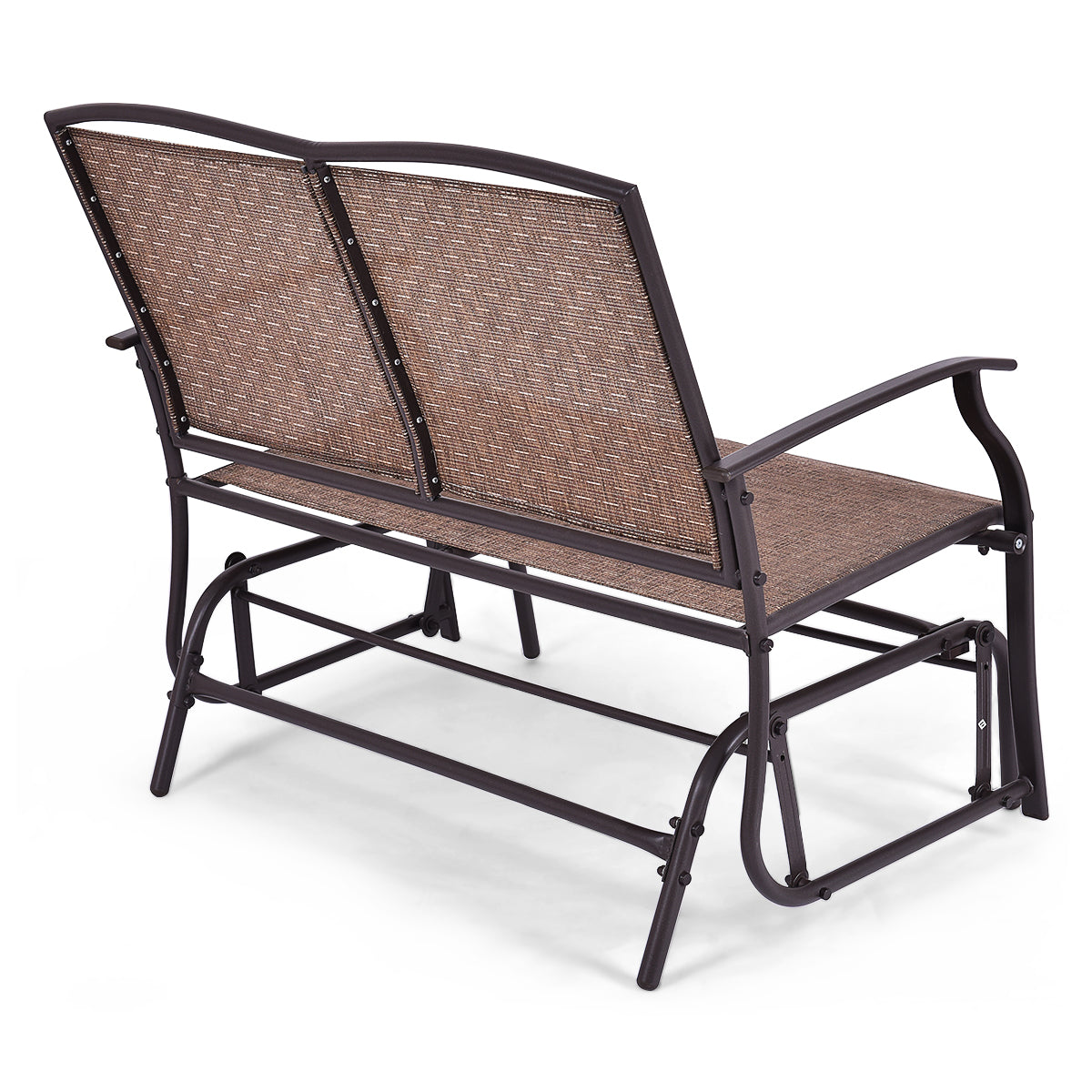 Patiojoy Outdoor Patio Glider Bench Loveseat Chaise Rocking Armchair Garden