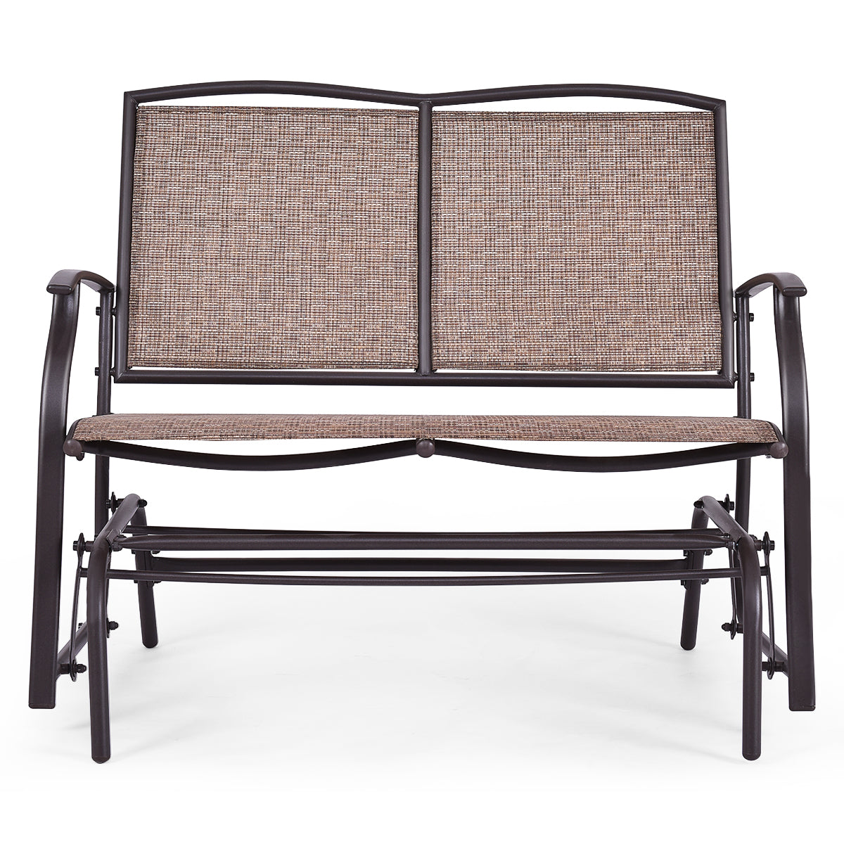 Patiojoy Outdoor Patio Glider Bench Loveseat Chaise Rocking Armchair Garden