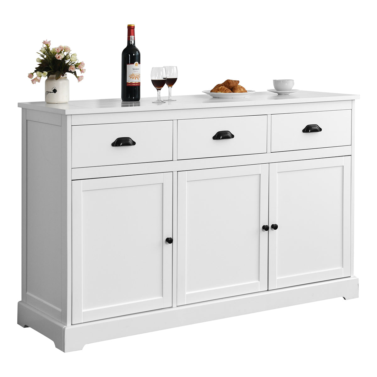 Topbuy Multifunctional Wooden Buffet Sideboard Console Storage Cabinet