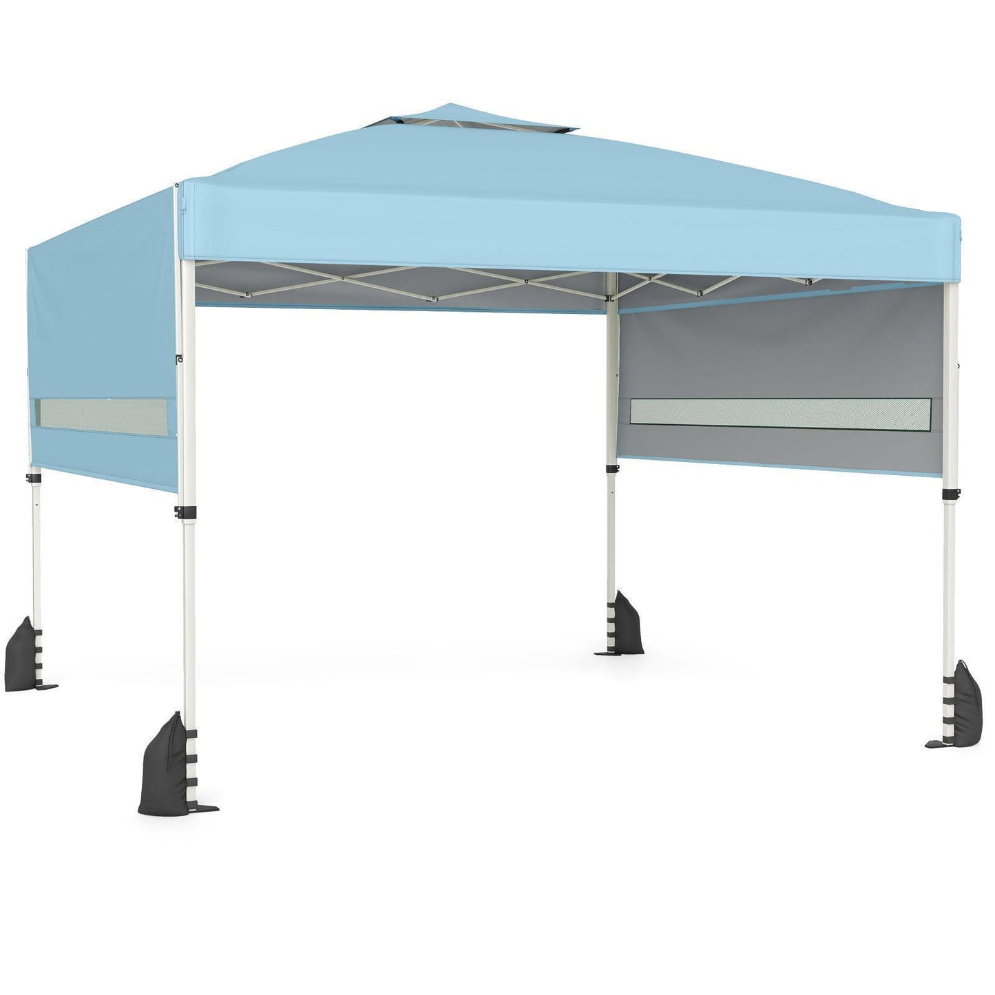 Patiojoy 10 x 17 FT Outdoor Instant Pop-up Canopy Tent One-Person Setup Canopy with Dual Adjustable Awnings