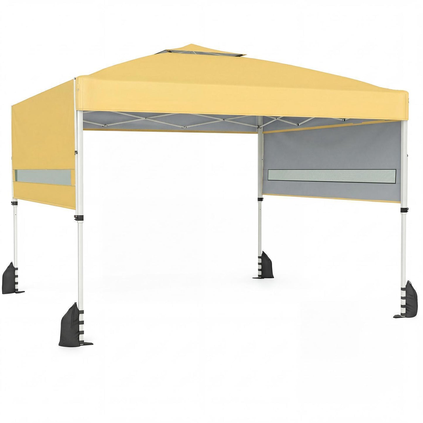 Patiojoy 10 x 17 FT Outdoor Instant Pop-up Canopy Tent One-Person Setup Canopy with Dual Adjustable Awnings