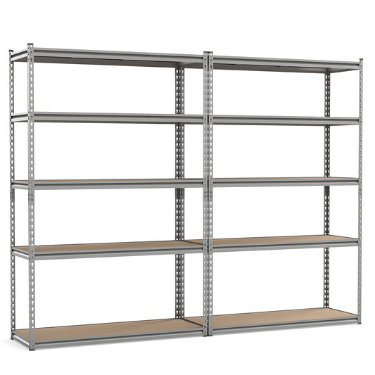 Patiojoy 5-Tier Heavy Duty Garage Shelving Unit 48" W x 18" D x 72" H Metal Storage Organizer Rack