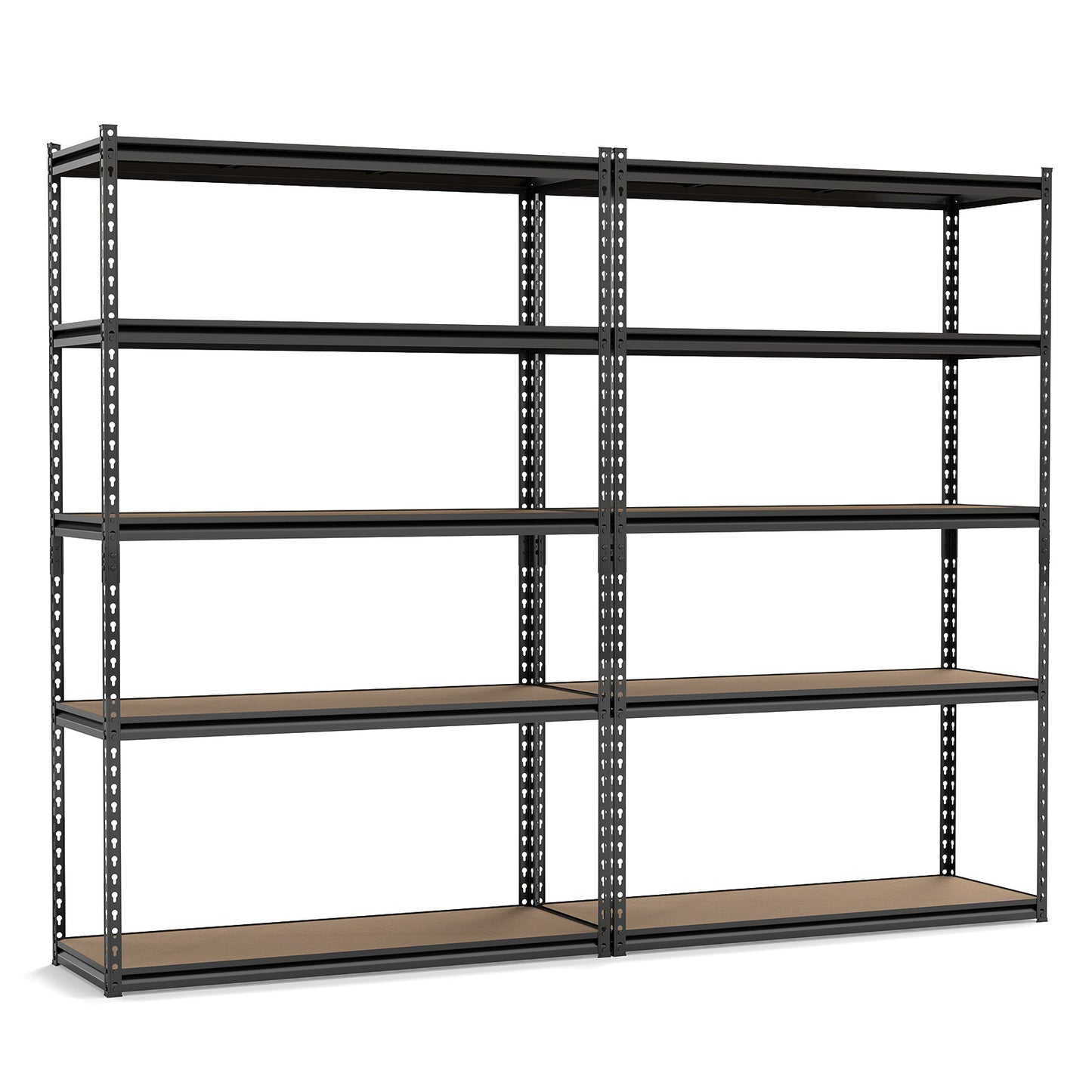 Patiojoy 5-Tier Heavy Duty Garage Shelving Unit 48" W x 18" D x 72" H Metal Storage Organizer Rack