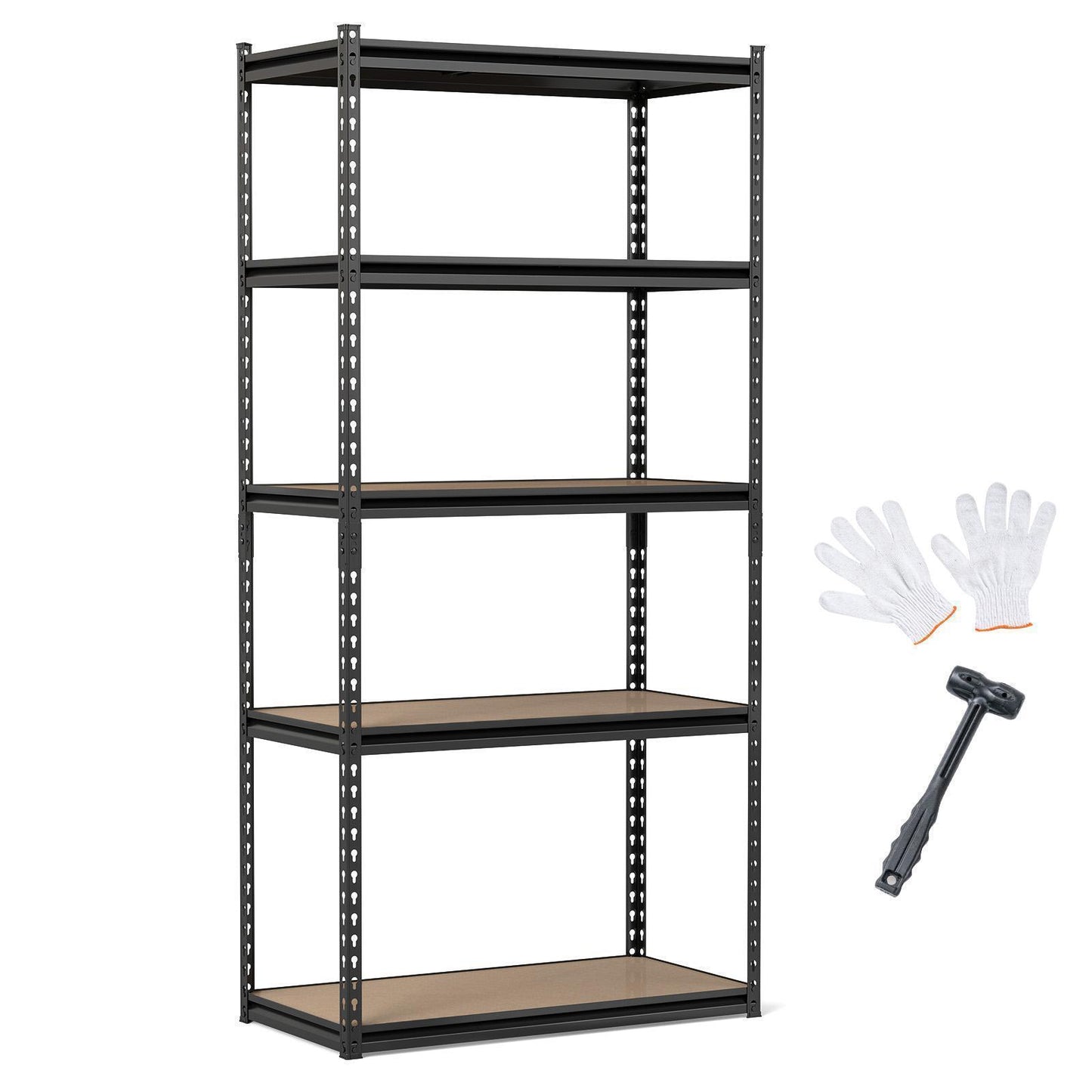 Patiojoy 2200 LBS Metal Storage Organizer Rack for Warehouse Basement 36" W x 18" D x 72" H