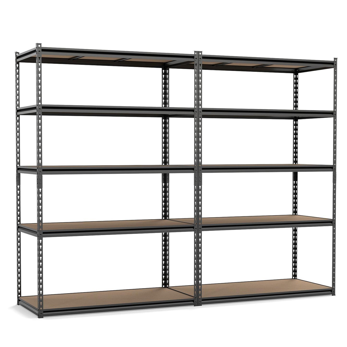 Patiojoy 5-Tier Heavy Duty Garage Shelving Unit 48" W x 24" D x 72" H Bolt-Free Assembly