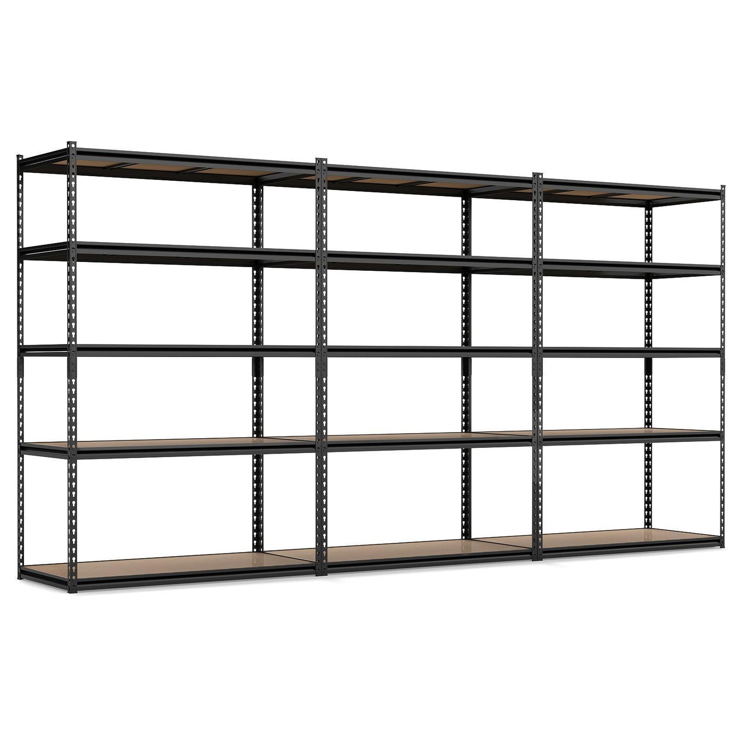 Patiojoy 5-Tier Heavy Duty Garage Shelving Unit 48" W x 24" D x 72" H Bolt-Free Assembly