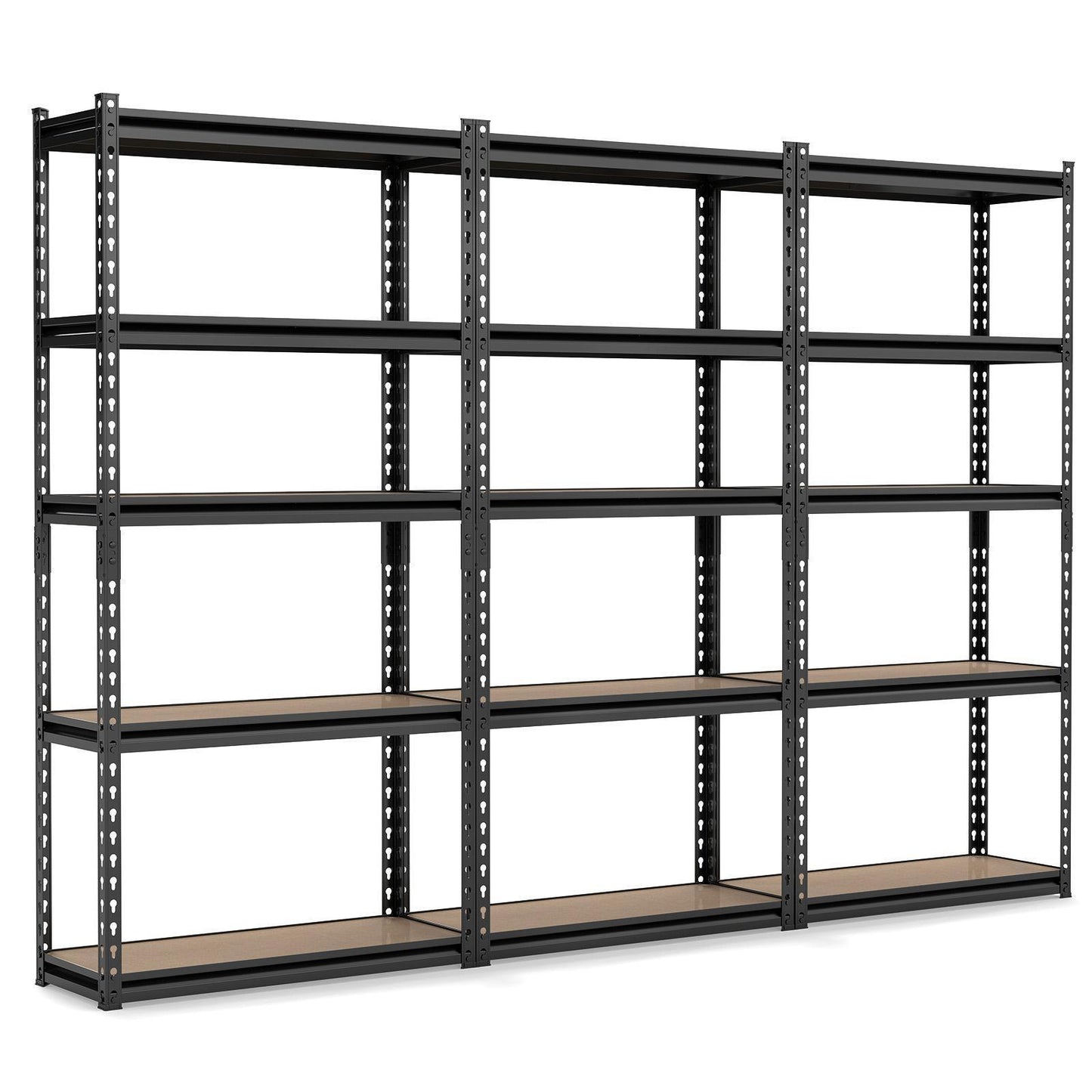 Patiojoy 5-Tier Adjustable Utility Shelf for Warehouse Basement Kitchen Pantry 30" W x 12" D x 60" H