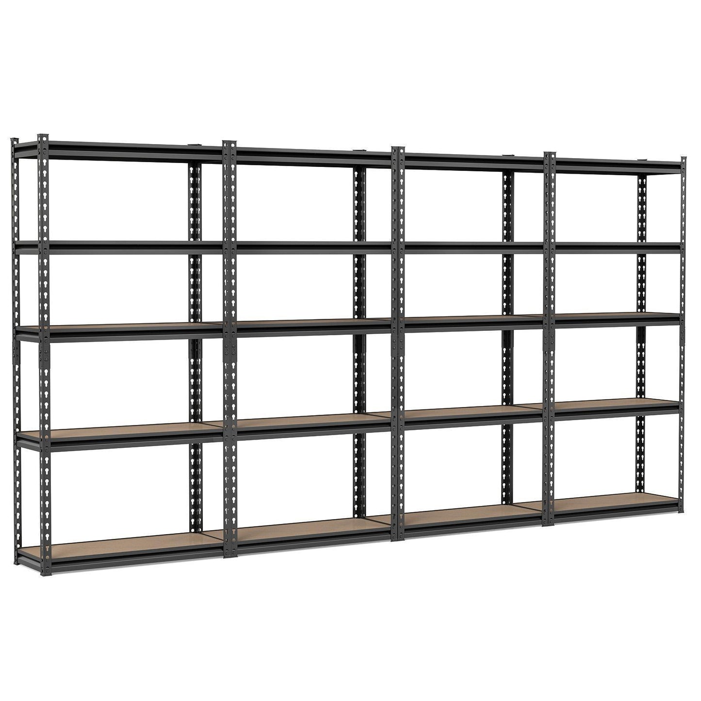 Patiojoy 5-Tier Adjustable Utility Shelf for Warehouse Basement Kitchen Pantry 30" W x 12" D x 60" H
