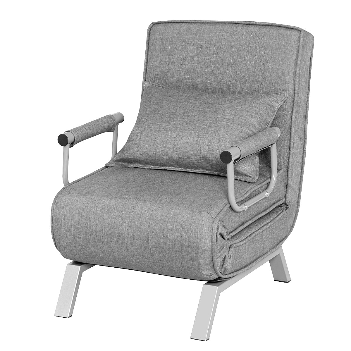 Patiojoy Lounge Chair Foldable Reclining Sofa Bed with Adjustable Positions and Removable Washable Cover