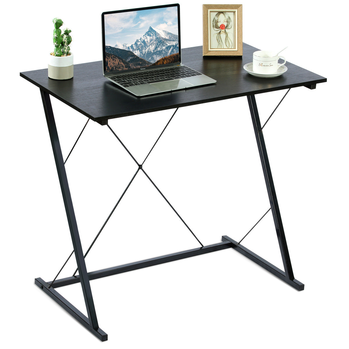 Patiojoy Computer Desk Modern Simple Study Writing Desk Rectangular Workstation Office