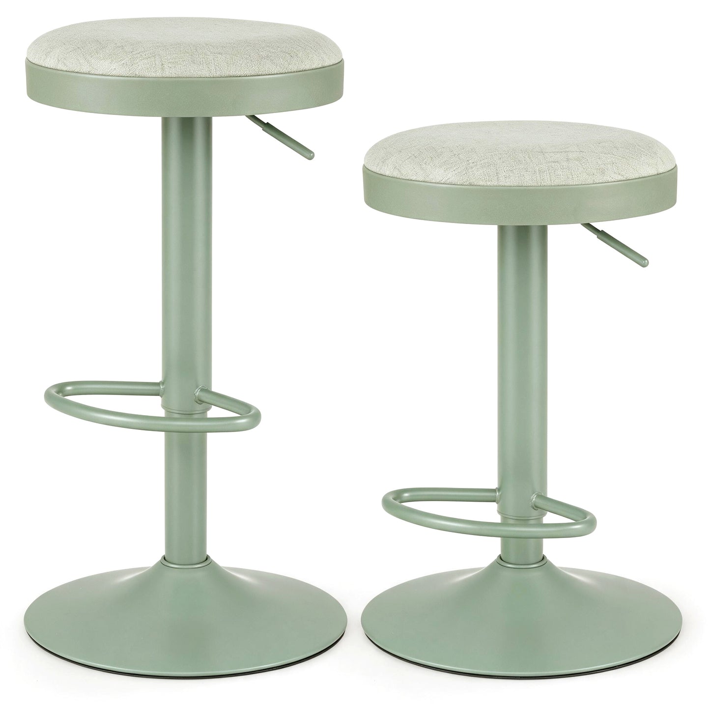 Patiojoy Height-Adjustable Kitchen Bar Stools Bar Stools Set of 2/4 White/Black/Green/Grey