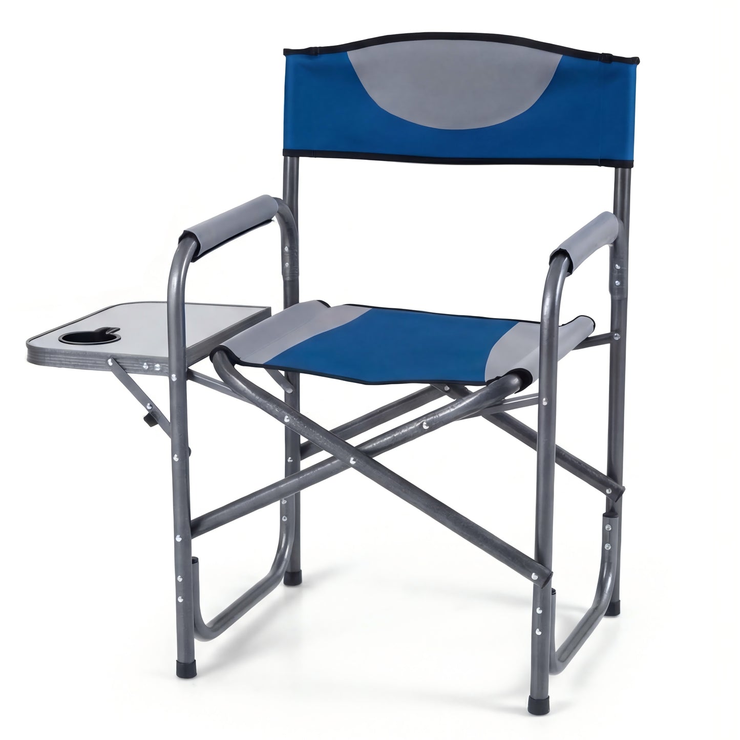 Patiojoy Portable Camping Chair Folding Outdoor Lawn Chair with Side Table and Cup Holder