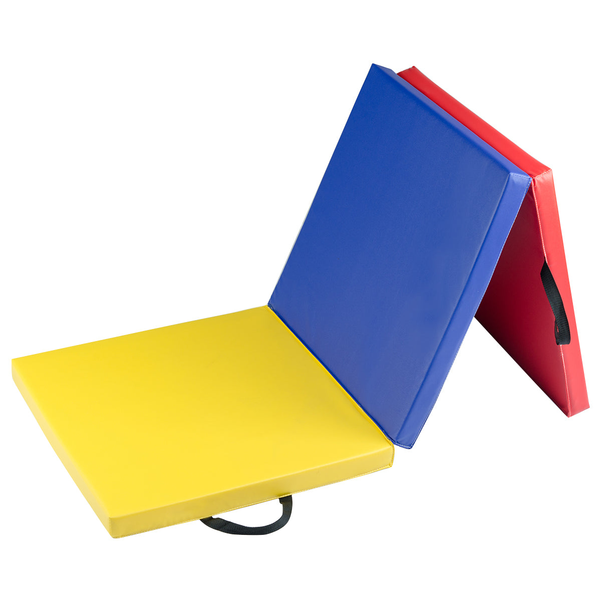 Patiojoy Fitness Exercise Tri-Fold Gymnastics Mat PU surface