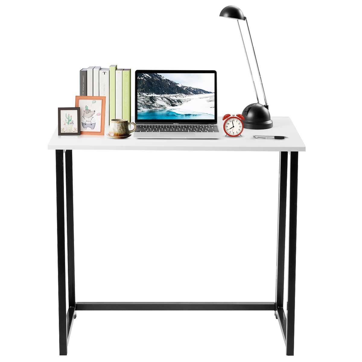 Patiojoy Folding Computer Desk Students Laptop Use Sturdy Writing Table