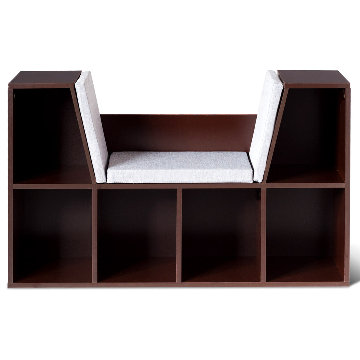 Patiojoy Storage Cabinet Kids Bookcase Multi-Functional Display Shelf With 6 Cubby