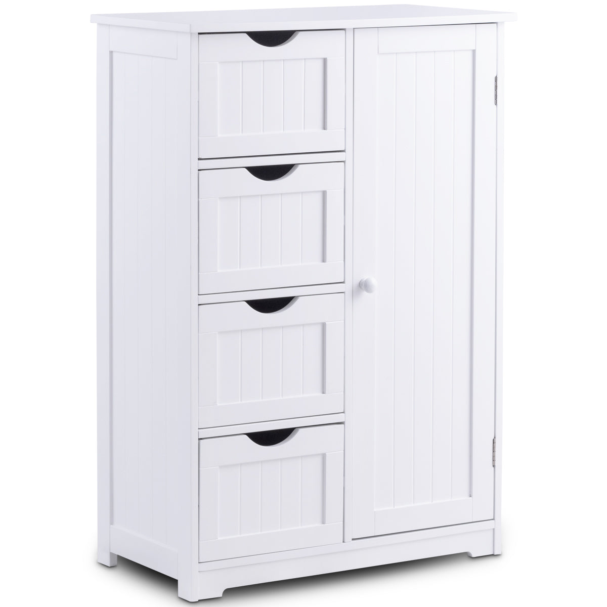 Topbuy 4 Drawer Bathroom Cabinet Storage Wooden