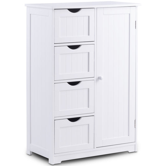Topbuy 4 Drawer Bathroom Cabinet Storage Wooden