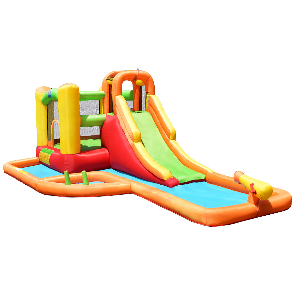 Topbuy Inflatable Splash Kids Water Park Slide Bounce Jumping Castle