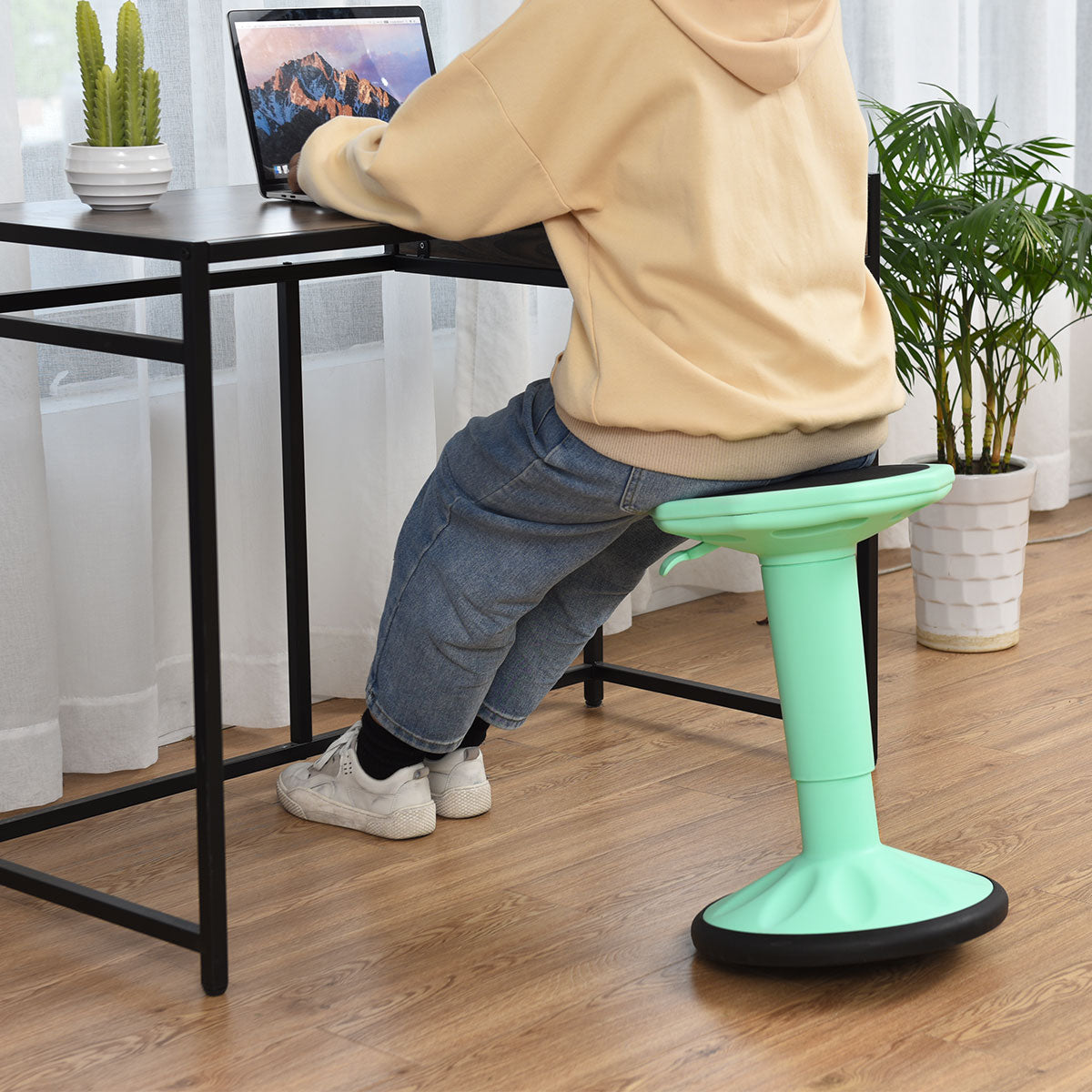 Topbuy Wobble Chair Active Learning Stool Flexible Seating Stool Mint Green