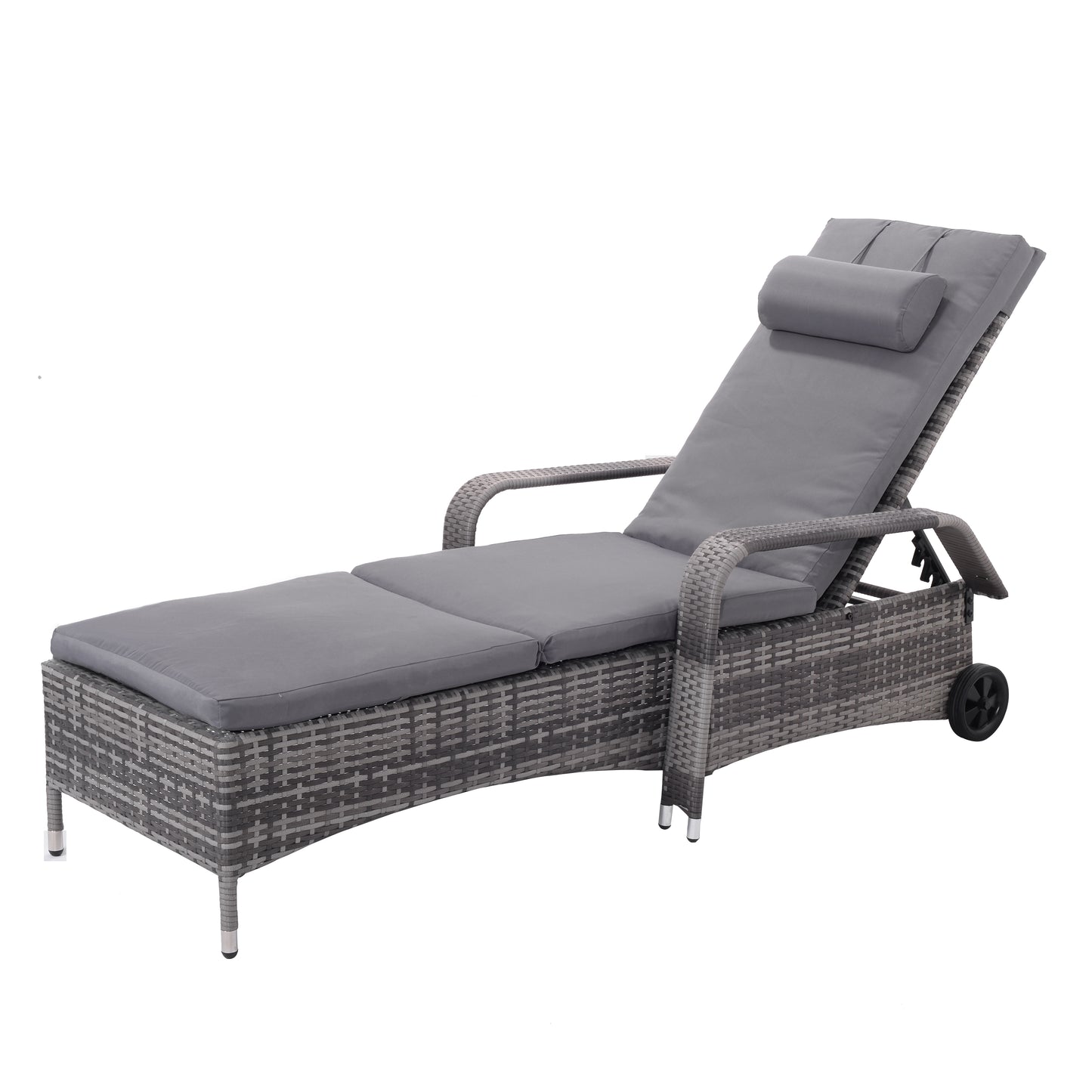 Topbuy Recliner Chaise Lounge Chair Adjustable Outdoor