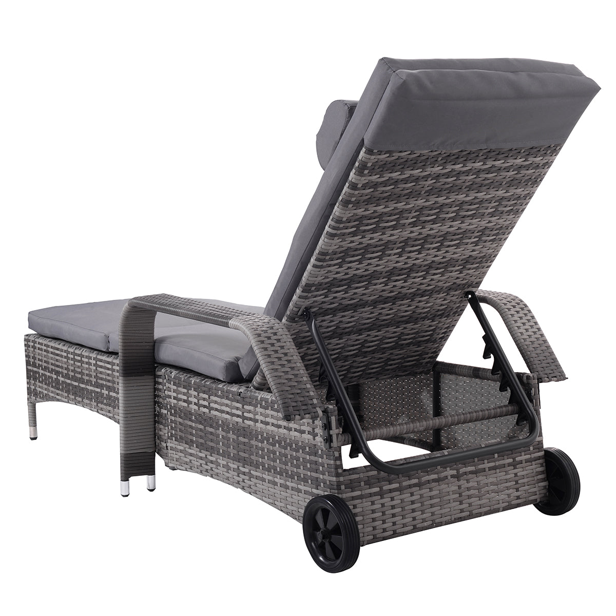 Topbuy Recliner Chaise Lounge Chair Adjustable Outdoor