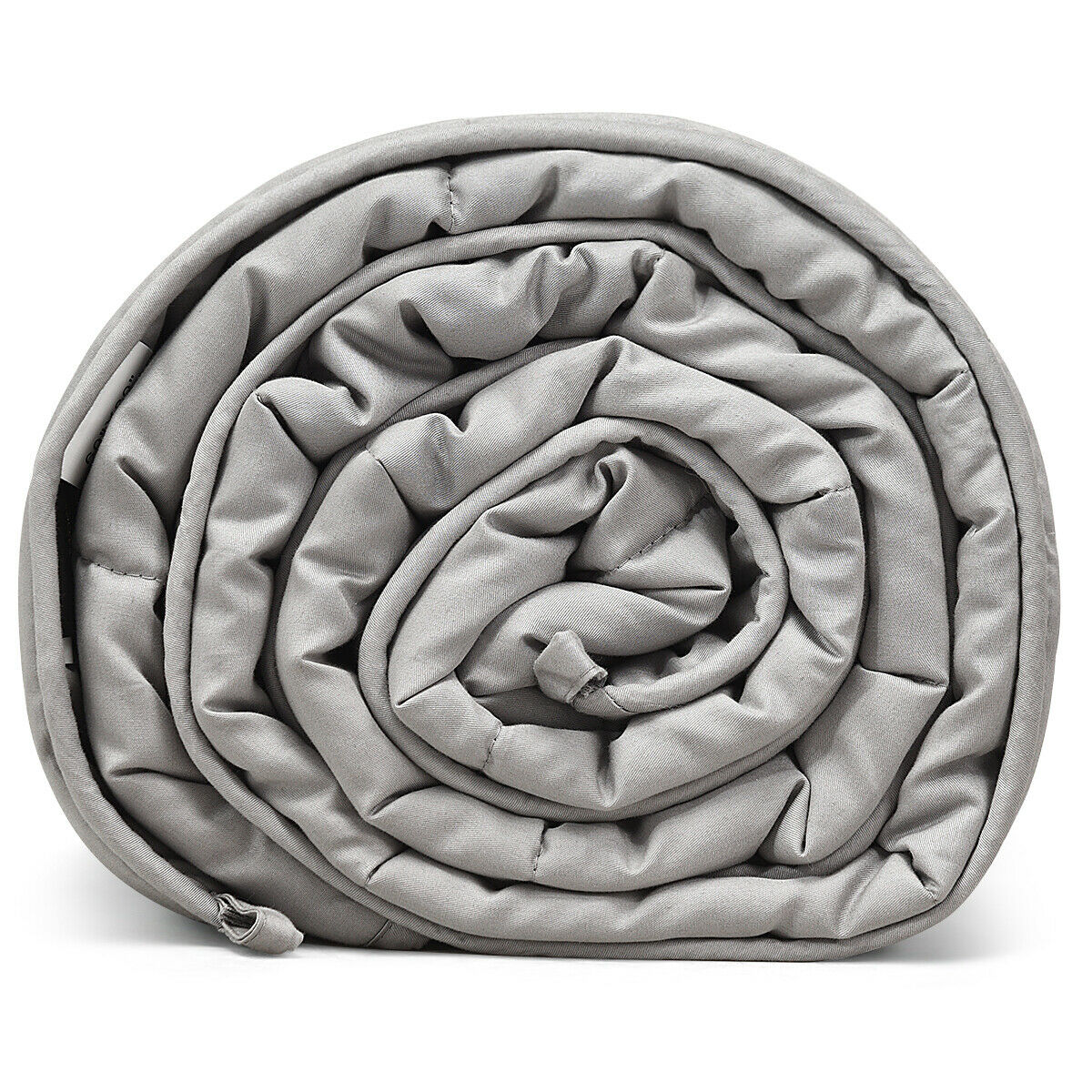 Topbuy Weighted Blankets 100% Cotton Glass Beads Filler Queen/King Size Light Gray
