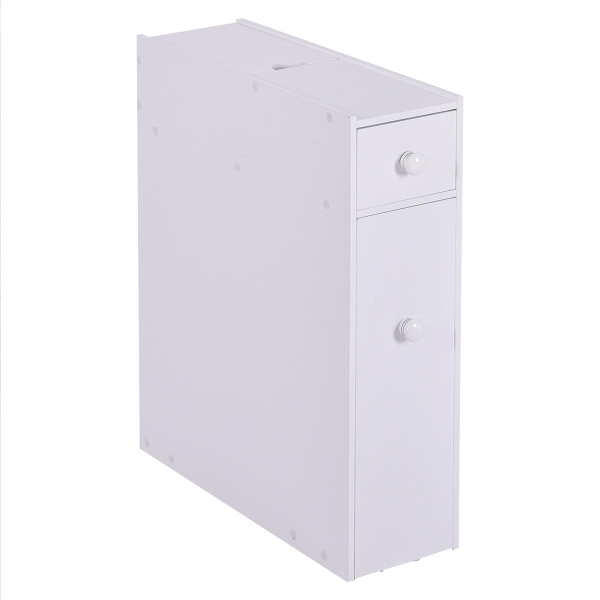 Topbuy Storage Cabinet House Furniture Floor Cabinet Drawers Stand Storage MDF White