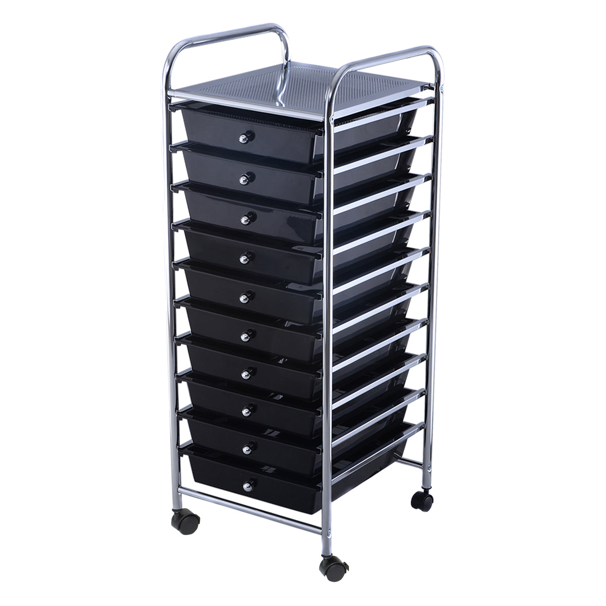Topbuy 10 Drawer Scrapbook Paper Organizer Rolling Storage Cart Home Office