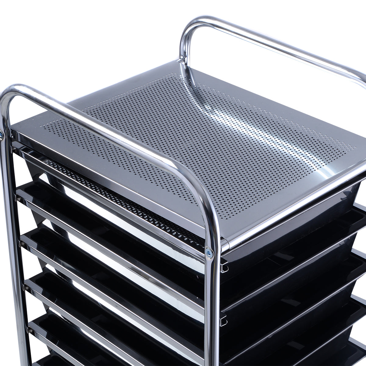 Topbuy 10 Drawer Scrapbook Paper Organizer Rolling Storage Cart Home Office