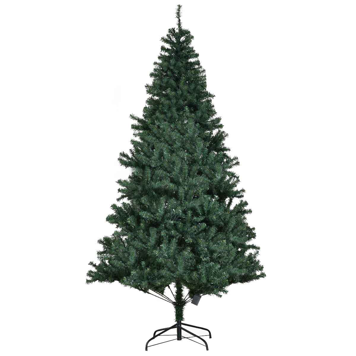 Topbuy 7ft LED Lights Pre-Lit Artificial Christmas Tree w/ Hinged Branches and Metal Stand
