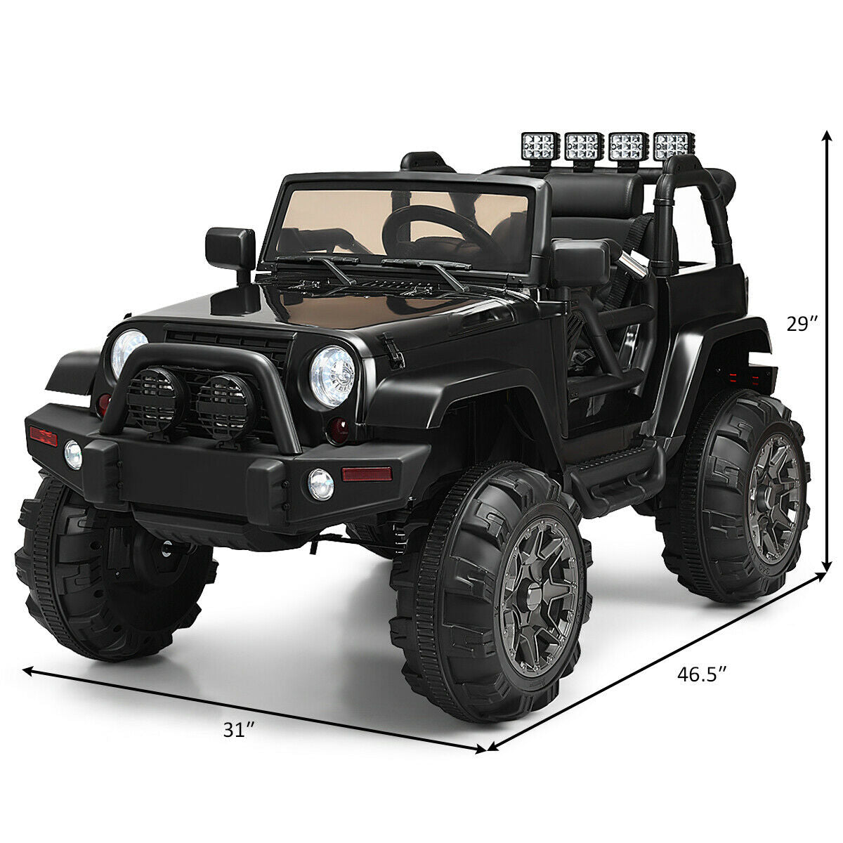 Topbuy Kids Ride-on Car 12V Electric Truck w/ 2.4 GHZ Remote