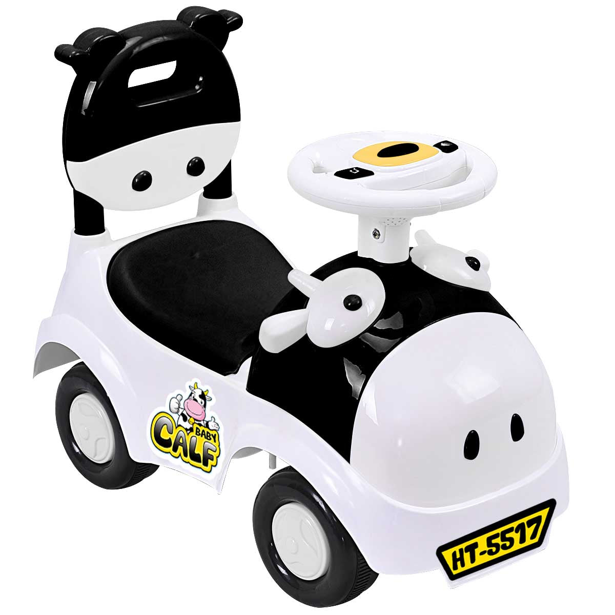 Topbuy Calf Sliding Car 3-in-1 Pushing Cart Walker Toddlers Ride On Toy w/ Sound & Storage