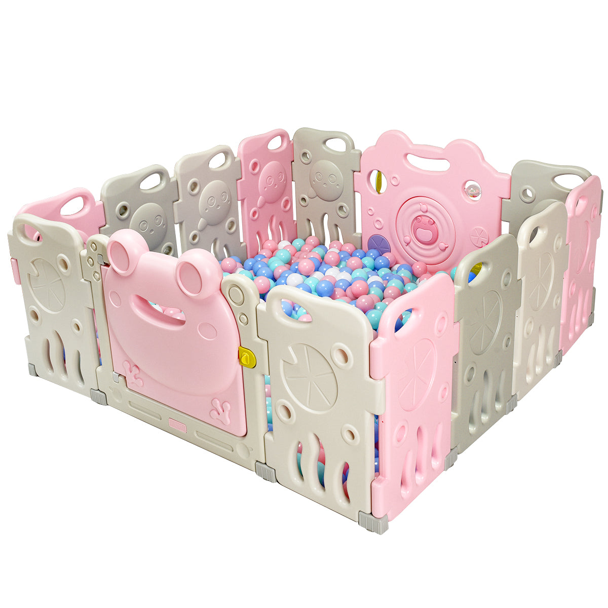 Topbuy Baby Playpen 14 Panels Foldable Kids' Safety Activity Center