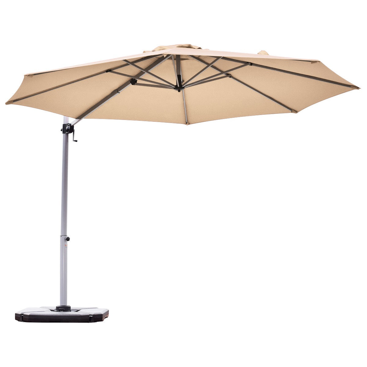 Topbuy 11' Outdoor Cantilever Umbrella Patio Offset w/Base