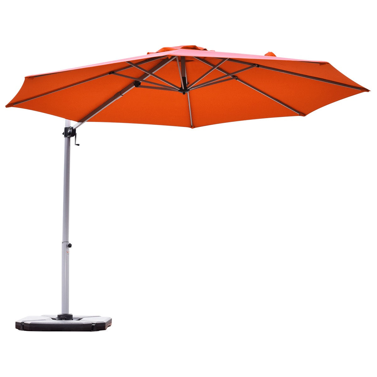 Topbuy 11' Outdoor Cantilever Umbrella Patio Offset w/Base