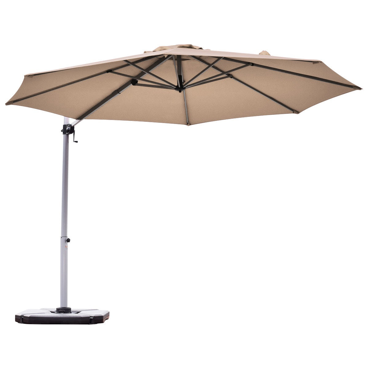 Topbuy 11' Outdoor Cantilever Umbrella Patio Offset w/Base