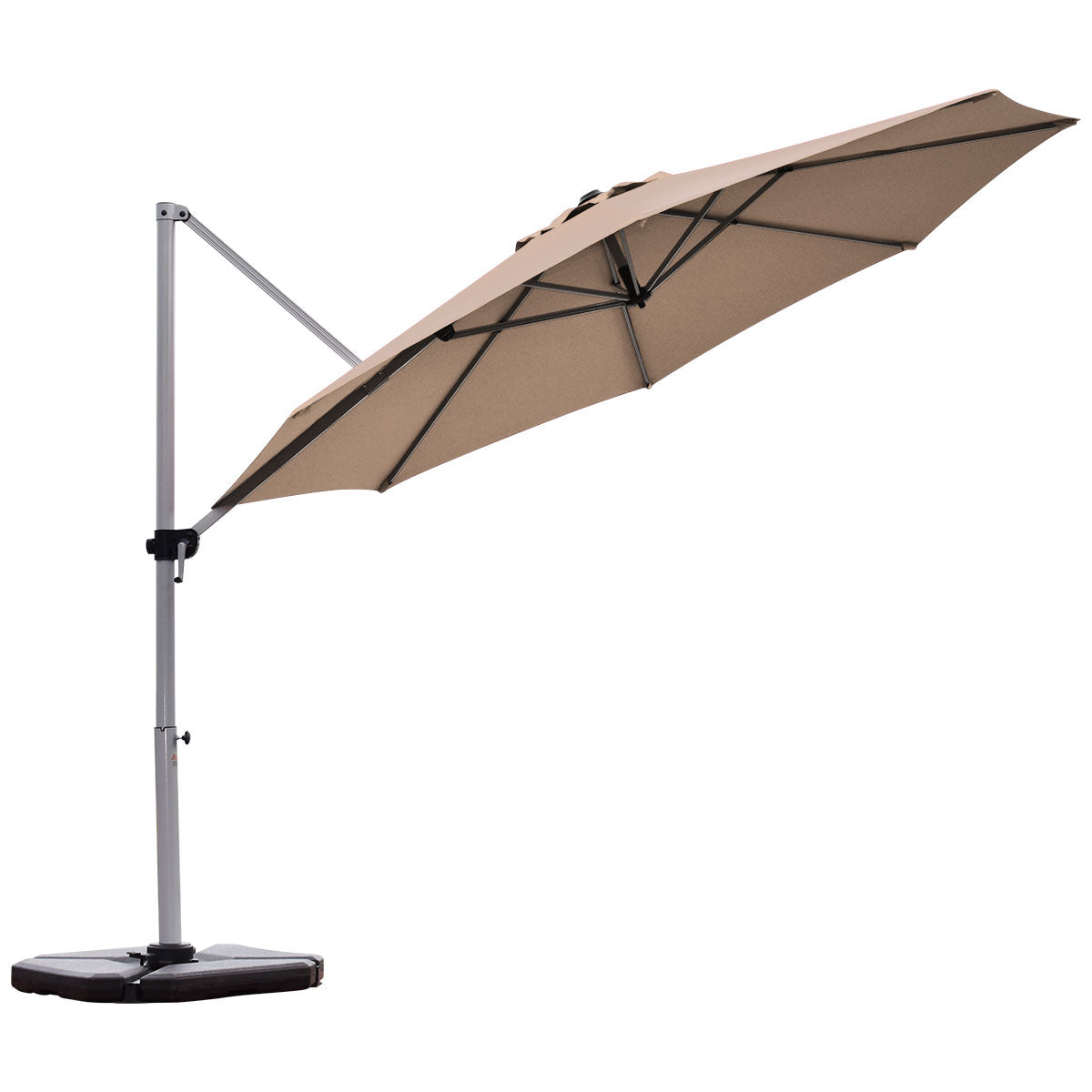Topbuy 11' Outdoor Cantilever Umbrella Patio Offset w/Base