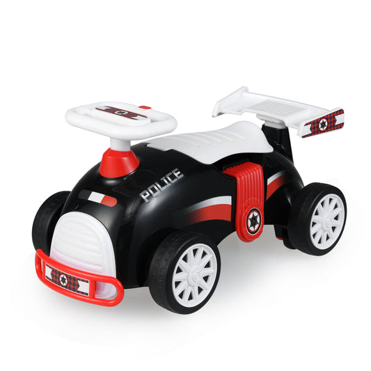 Patiojoy Kids Ride On Car Foot-to-Floor Sliding Toy with Music & Under-Seat Storage