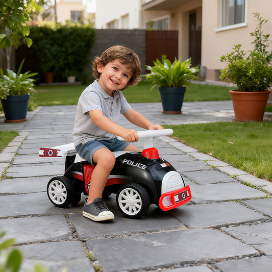 Patiojoy Kids Ride On Car Foot-to-Floor Sliding Toy with Music & Under-Seat Storage
