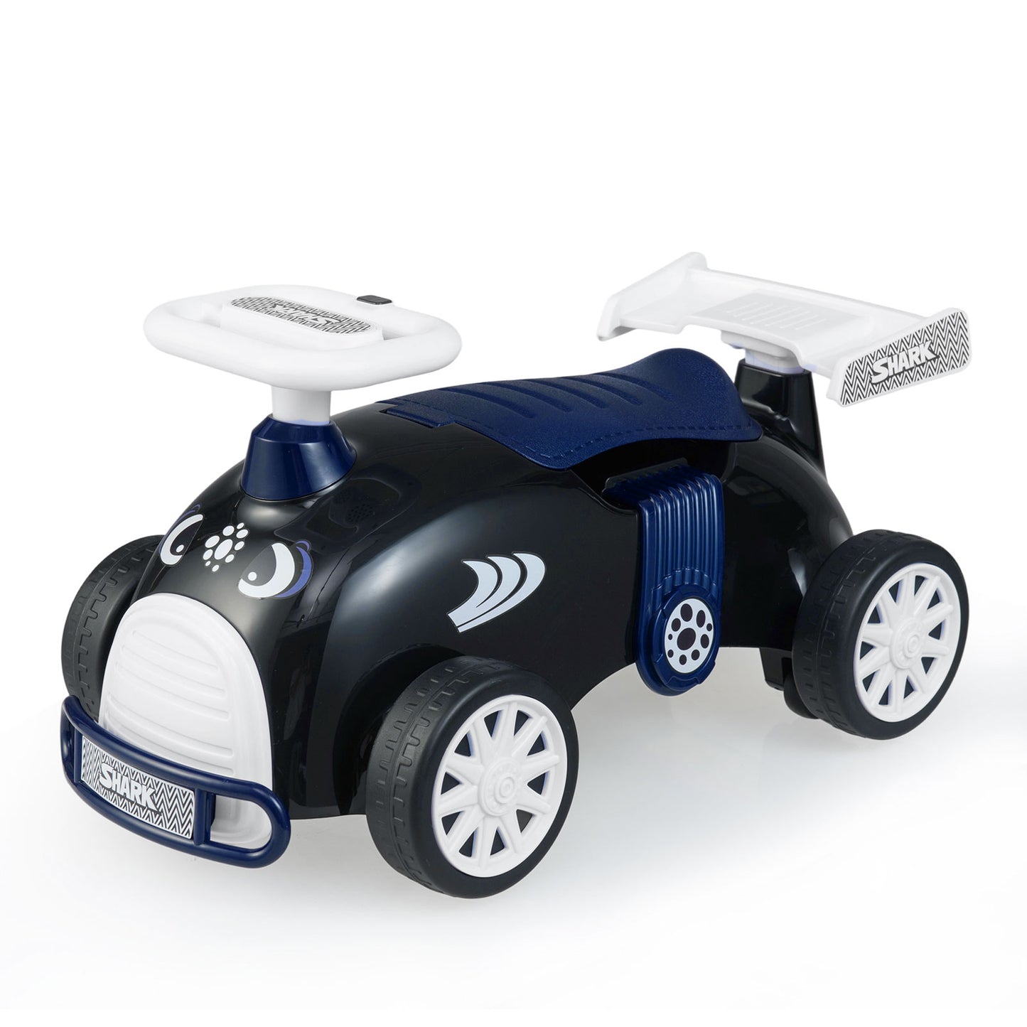 Patiojoy Kids Ride On Car Foot-to-Floor Sliding Toy with Music & Under-Seat Storage