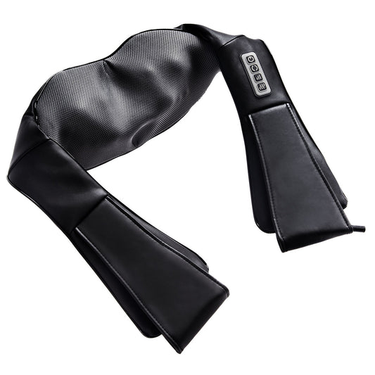 Topbuy Shiatsu Massage Kneading Pillow Heat Straps Waist Neck Relax