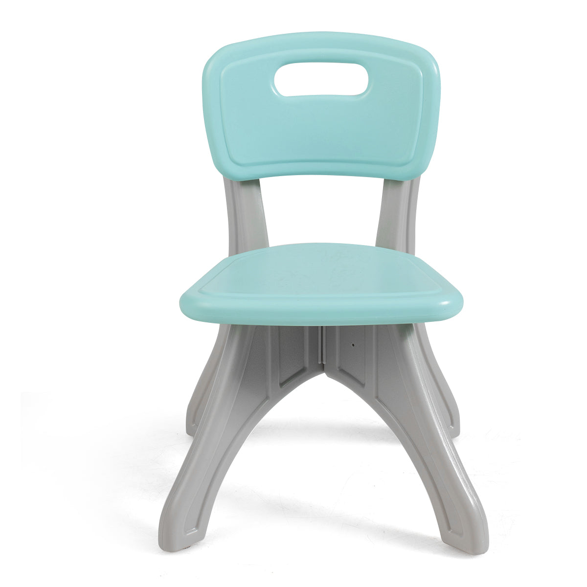 Topbuy 3 PCS Kids Activity Storage Table & Chair Set Green