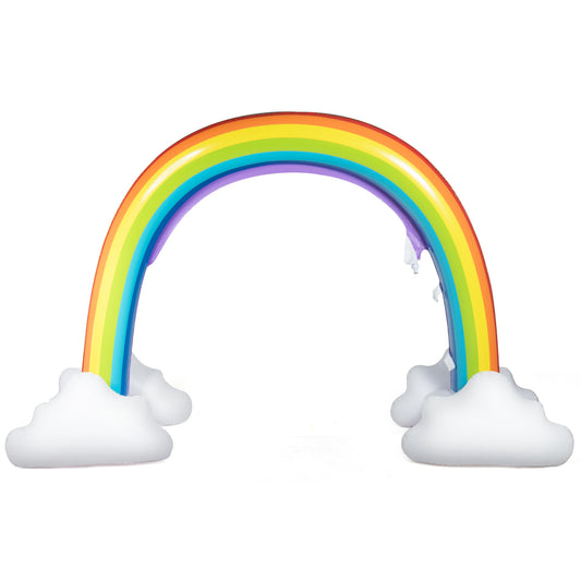 Topbuy Inflatable Rainbow Sprinkler Outdoor Sprinkling Water Game Toy