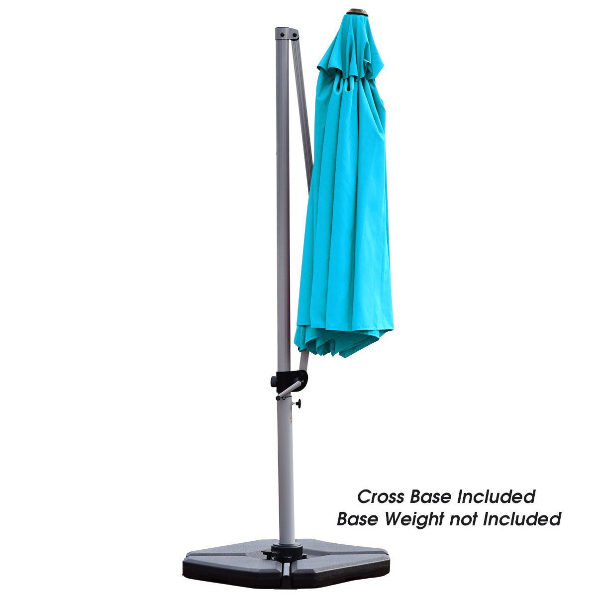 Topbuy 11'Outdoor Cantilever Umbrella Patio Canopy Offset