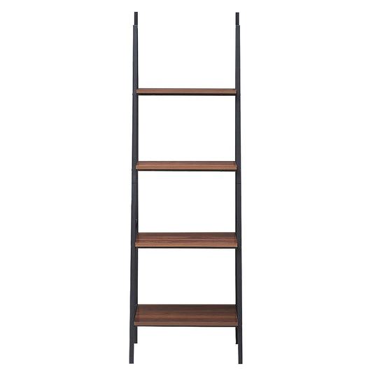 Topbuy 4-Tier Ladder Storage Shelf Industrial Leaning Bookcase Flower Rack Display Stand