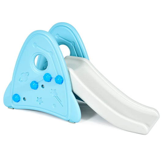 Topbuy Kids Slide Toys Indoor and Outdoor Climber Slide Set for Boys Girls Blue/Gray/Pink