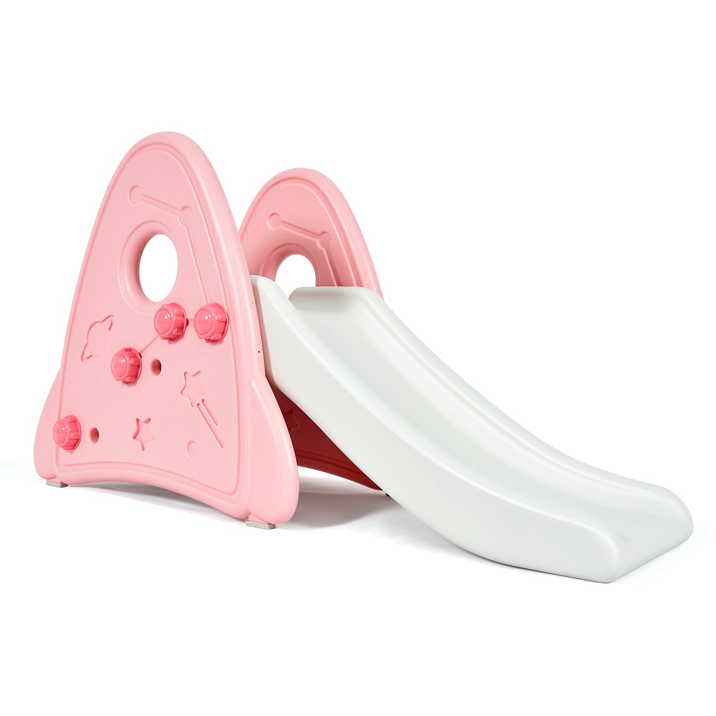 Topbuy Kids Slide Toys Indoor and Outdoor Climber Slide Set for Boys Girls Blue/Gray/Pink